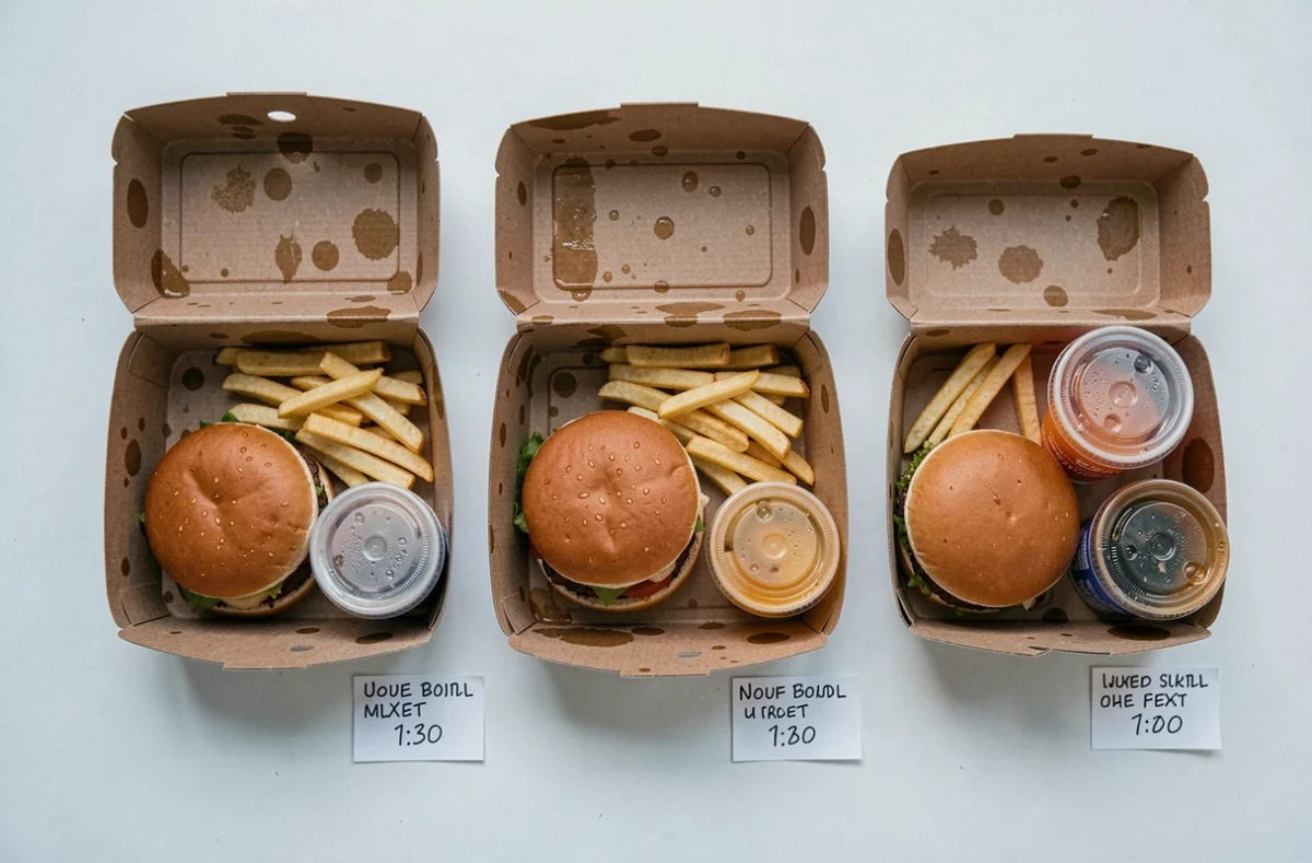 Comparaison de menus enfants de différentes enseignes fast-food avec leurs prix