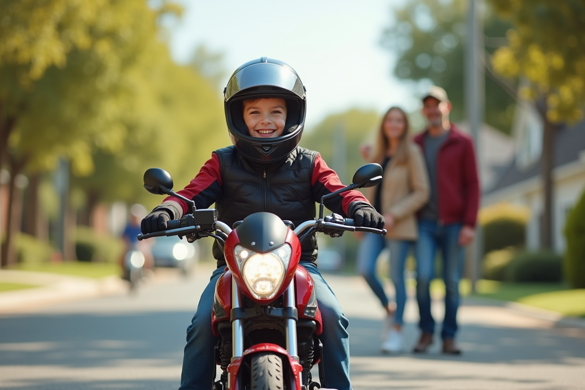 Choix de moto adaptée pour adolescents de 14 ans
